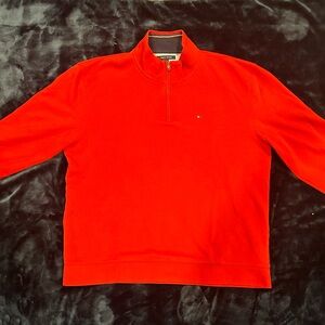 TOMMY HILFIGER COTTON QUARTER ZIP UP